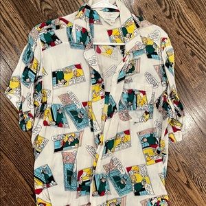 Vintage Comic button up shirt